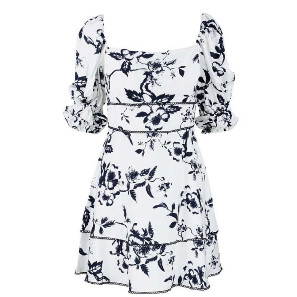 Keepsake Lovesick Mini Dress in Ivory Floral Size S